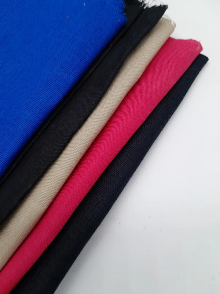 Craft Linen Remnant Bag 5 Pieces Of 100% Irish linen for Crafting Pink Blue CL57 - Image 3 of 4