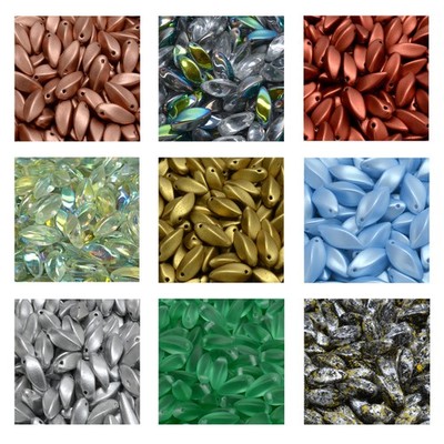 Rutkovsky 111-95001 Twist Pressed Beads Czech Glass 12mm 16mm Sizes 10g 20g Pack