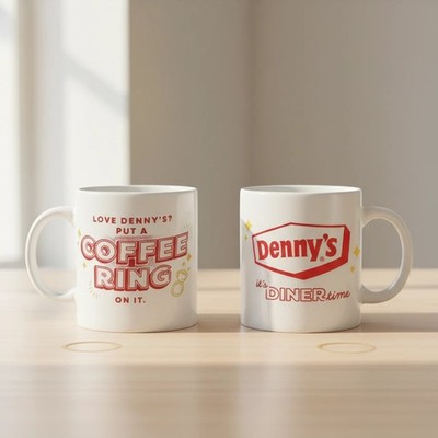 Denny's It s Dinner Time Coffee Ring Classic Retro Coffee Mug
