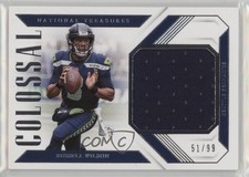 2018 Panini National Treasures Colossal Materials 51/99 Russell Wilson 04cw