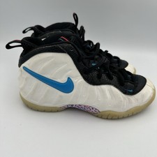 Nike Little Posite Pro PS Shoes Boys 2y White Blue Hero Red Orbit 3D 843755-102