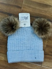 Northeast Outfitters Youth Fleece Lined Beanie Double Fur Pom