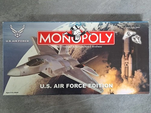 Vintage Monopoly US Air Force Edition 2003 USAF Board Game Hasbro Complete