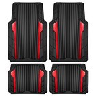 Heavy Duty Rubber Car Mats 4-Piece Set All Weather Waterproof SUV Sedan