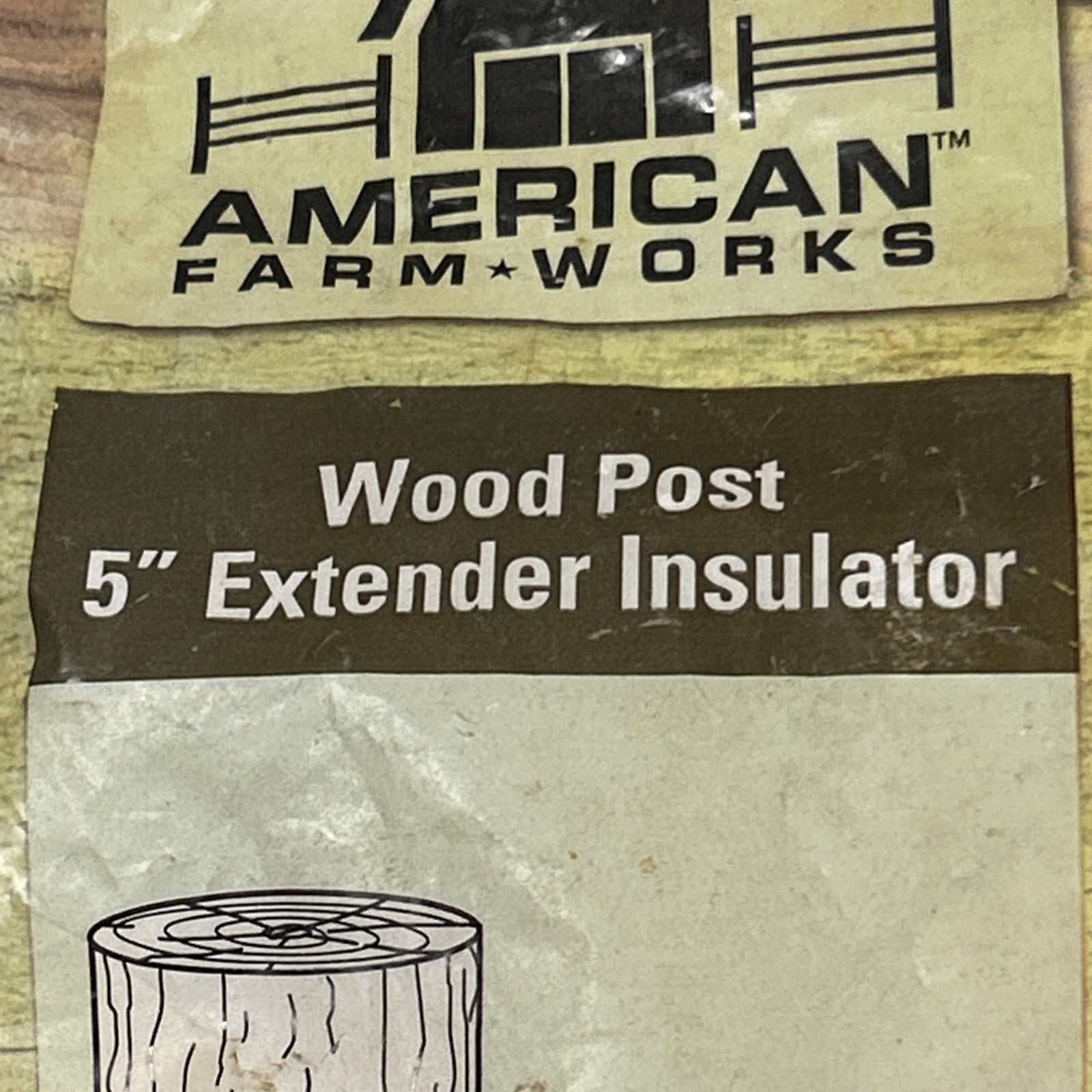 American Farm Works Wood Post  5” Extender Insulator 3 Bags 25 Count Each NEW
