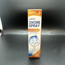 Breathing Relief Anti Snore Spray Maximum Strength 30ml Exp. - 02-2028