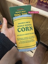 Trader Joes Corn Can Dog Toy Limited Edition Brand New