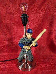 Custom made Lou Gehrig Up-cycled Table top Lamp - Cooperstown