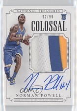 2015 National Treasures College Colossal Signatures 92/99 Norman Powell Auto 6ns