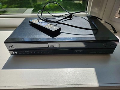 Working JVC DRMV100B DVD Recorder & VCR Combo Unit With Remote + Cord