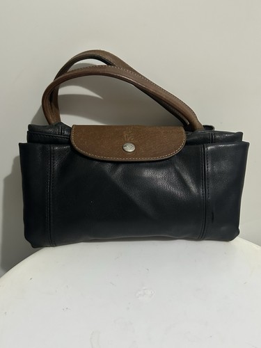 Longchamp le Pliage Cuir Leather Unisex Crossbody Bag Special Edt Mixed Colours - Picture 7 of 22