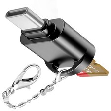 USB C Micro SD Card Reader for Android Phone, Camera, Laptop with Keychain, M...