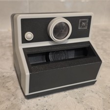 Polaroid Camera Post It Sticky Note Dispenser Holder Retro Office Desk Decor 