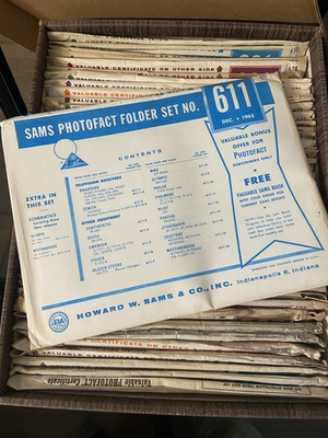 #ad Vintage Howard Sams Photofact TV and Radio Service Manuals Choose your folder $19.00