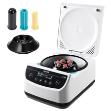 VEVOR Centrifuge Machine 2/5/10/15/50ml Speed 500-4000rpm with 1 Rotor and Timer