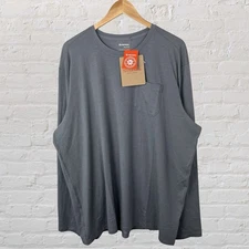 SImms Shirt Glades Crew Gray Long Sleeve UPF 30+ Fishing Hiking Mens 2XL