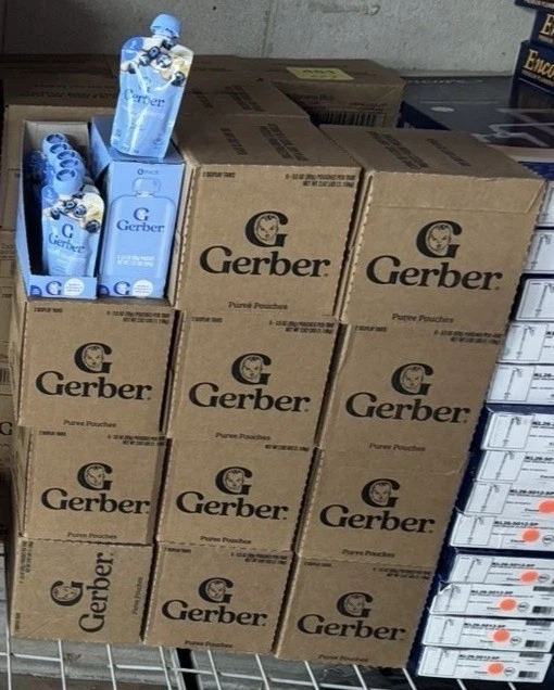 Gerber Banana Blueberry Baby Food Puree 12-Pack 3.5oz Pouches BEST BY 07/31/2026 - Image 4 of 4