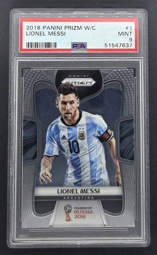 2018 Panini Prizm World Cup #1 Lionel Messi PSA 9