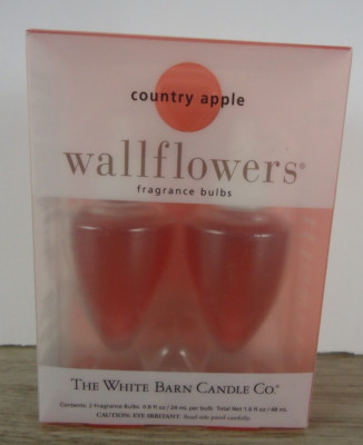 The White Barn Candle Co. Wallflowers Fragrance Bulbs Country Apple New Open Box