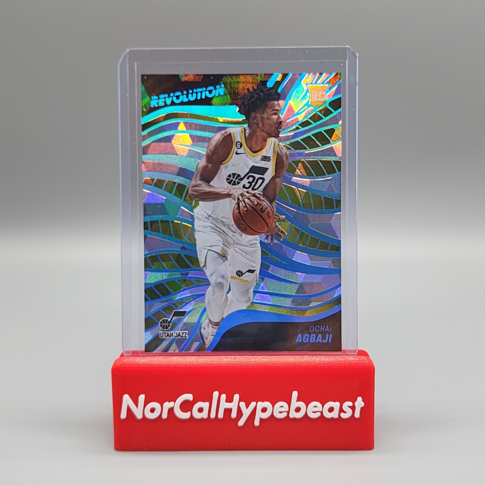 2022-23 Panini Revolution Basketball Ochai Agbaji RC #121 Cubic /50 Rookie