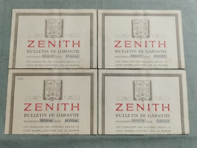 Zenith Vintage Lot Nr. 3 von 4 Stück Garantie 50er Jahre gebraucht selten zu finden