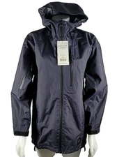 NWT - Beyond Clothing Systems K6 ARX 2.0 Black Womens Rain Hooded Jacket Small