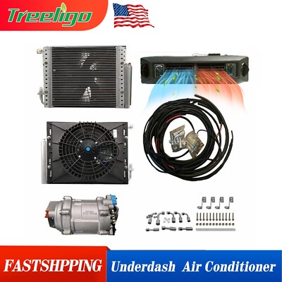 24V Cool&Heat Electric Universal Underdash Air Conditioner DC Auto Car A/C Kit
