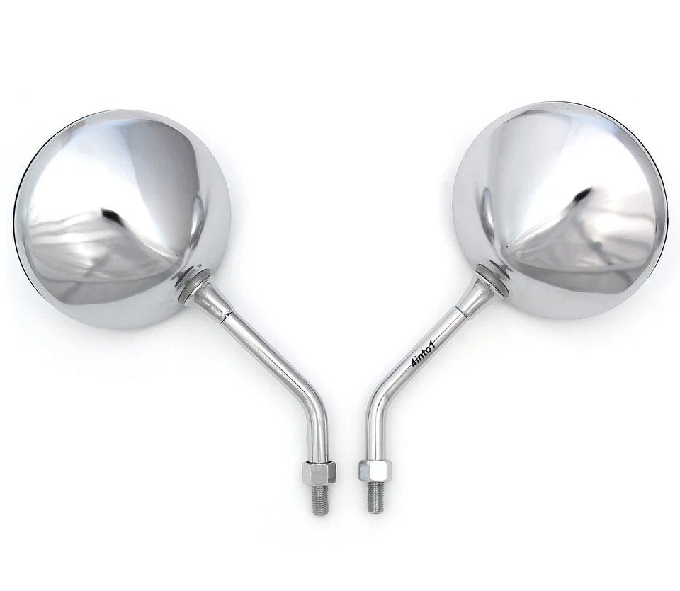 Juego de 2 espejos retrovisores cromados para moto - Honda CX/GL500 CB650C CB750C/900C GL1100 Foto 2 de 2