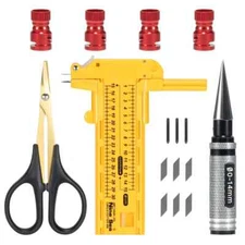 RC Car Magnetic Body Posts Marker Kit 0-14mm Reamer Curve Scissors Circle Cutter