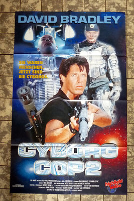 CYBORG COP 2 * VIDEO-POSTER A1 -German 1-Sheet ´94  David Bradley, Morgan Hunter