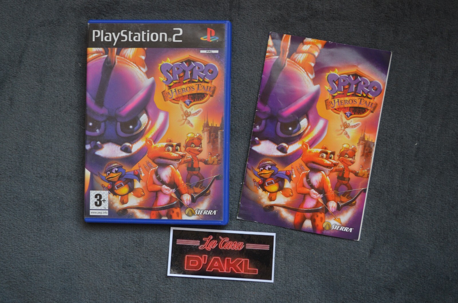₪PAS DE JEU₪ Boite et notice Playstation 2 PS2 - Spyro : A Hero's Tail