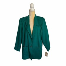 NEW Vintage Levi s Women's Sportswear Blazer Jacket Green Large Deadstock USA