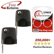 2 New Replacement Car Remote Keyless Head Flip Key Blade Oval for VW