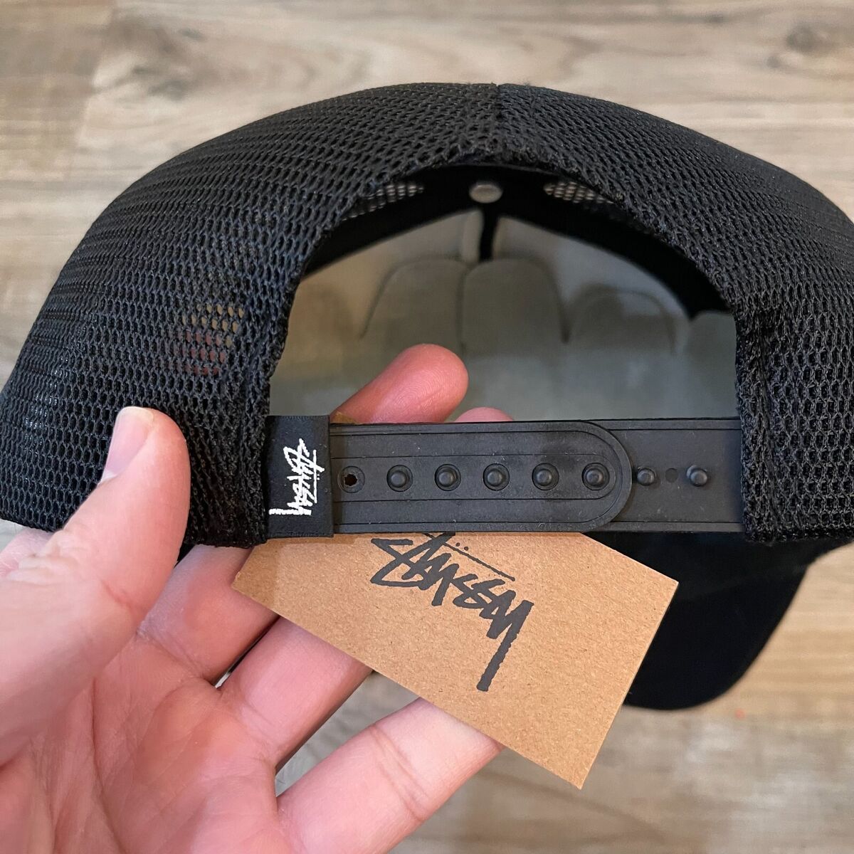 New Stussy 8 Ball Trucker Cap Hat Snapback Black Size One New Stussy 8 Ball Trucker Cap Hat Snapback Black Size One