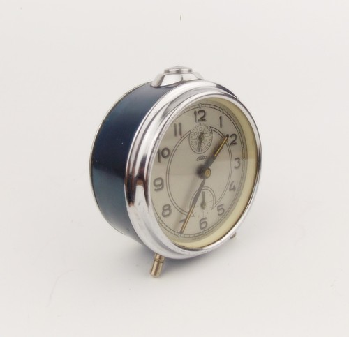 Reloj despertador vintage años 60 PRIM Checoslovaquia azul reloj de mesa escritorio - Imagen 3 de 4