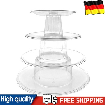 Transparent Wedding Cupcakes Rack Portable Party Tabletop Desserts Tower Bracket