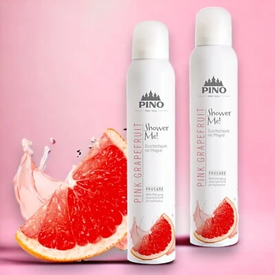 PINO 2 x Shower Me! Duschschaum Pink Grapefruit pflegt u schützt die Haut 44,98€/1 L