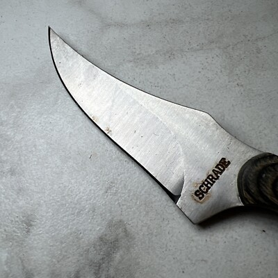 Vintage SCHRADE OLD TIMER 1143414 SHEATH KNIFE set Gray Handle | eBay