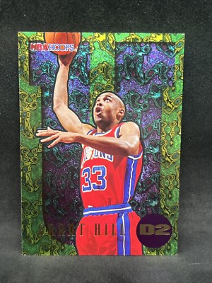 1995-96 NBA Hoops Grant Hill Grant Hill Dunk! #D2 Pistons | eBay