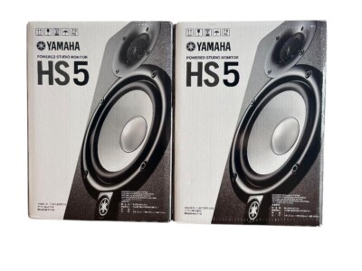 スピーカー・ウーファー Yamaha Powered Speaker System Model HS5 YAMAHA Powered Studio Monitor Speakers Pair Compact Black HS5