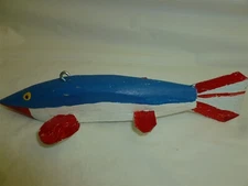 7-1/4 Inch Wood Jim Dorrance 2006 Ice Decoy Detroit Lakes, MN  Lot S-693