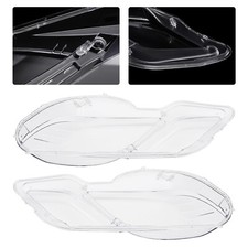 Pair Headlight Lens Cover For Mercedes-Benz E Class W212 E350 E500 E63 AMG 09-13