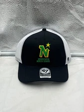 Minnesota North Stars NHL '47 Brand Black Trucker Mesh Adjustable Snapback Hat