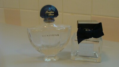 2 Empty Bottles GUERLAIN Paris Shalimar, ABERCROMBIE & FITCH Perfume