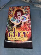 CHER Live In Concert VHS 1999 Believe Tour 3-D Holographic Cover Music Film