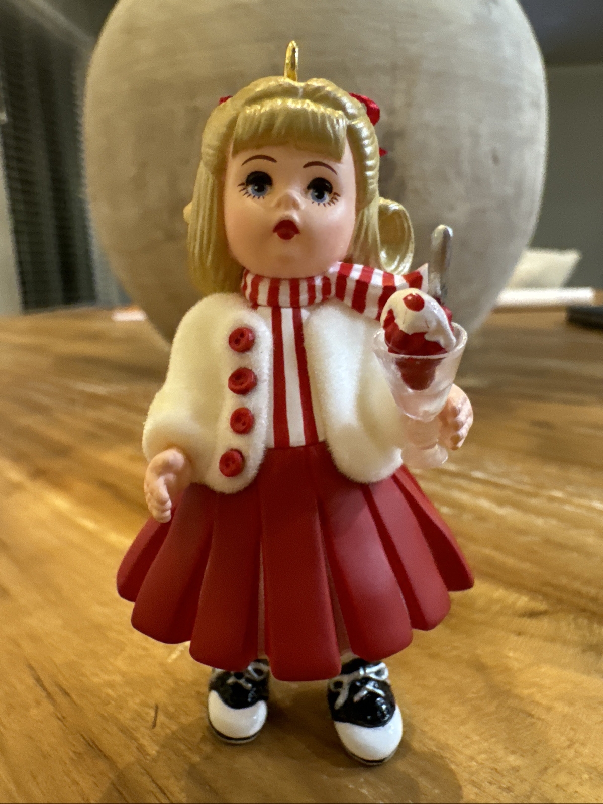 Hallmark 2007 Madame Alexander Cherry Parfait #12 Series Saddle Shoes Ornament