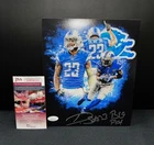 DARIUS SLAY JR. DETROIT LIONS SIGNED 8X10 PHOTO W/ JSA WITNESS COA *BIG PLAY*