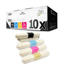 10x Toner for OKI C 301 321 DN CMYK