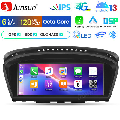 für BMW E60 E90 CIC Android 13 8Core 128GB CarAutoPlay GPS NAVI 4G LTE Autoradio