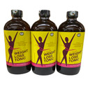 Weight Loss Tonic 100% Organic Herbal Detox (Pack of 3) 16 oz bottle